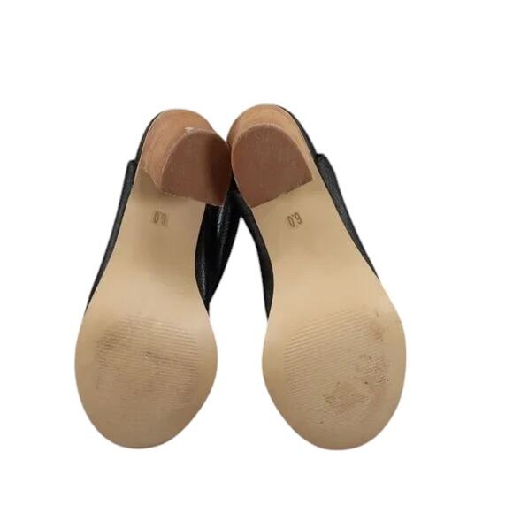 Steve Madden Shoes Womens 6 Booties Fashion Open Toe Ankle Strap Leather Black - Picture 9 of 13